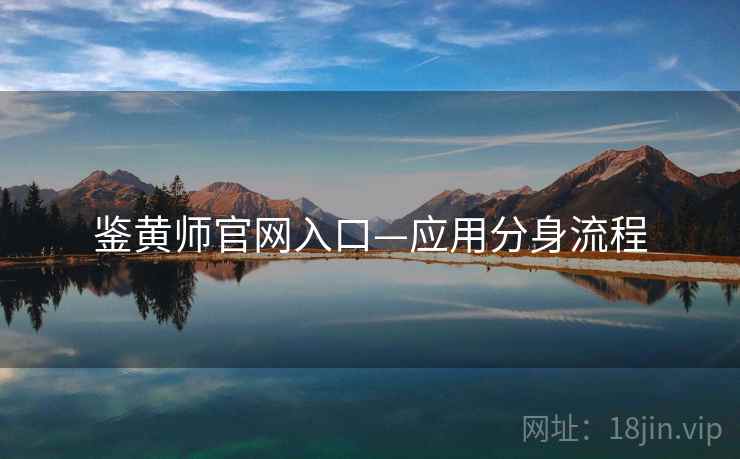 鉴黄师官网入口—应用分身流程